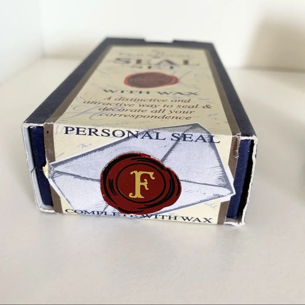 Hold Vintage F Monogram glass Wax Seal
